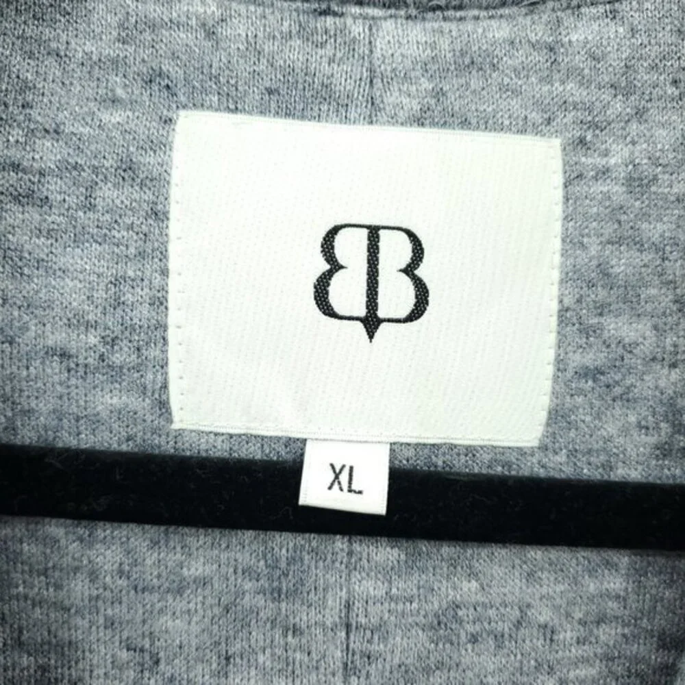 Betabrand LuxeMelange Double Breasted Blazer XL Charcoal Gray